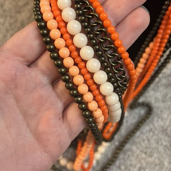 NEW Premier Designs “Papaya” Multi Strand Necklace - Picture 2 of 5